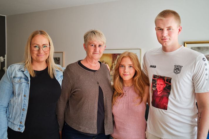 Frá vinstri María Björk Guðnadóttir, Kristin Ólafsdóttir, Ragnheiður Bríet Eddudóttir og Mikael Máni Elínarsson.