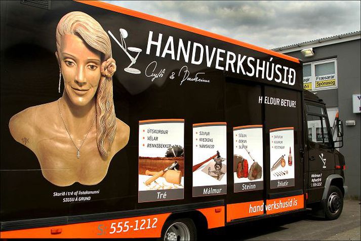 Handverksbílinn selur tól og íhluti fyrir handverksfólk