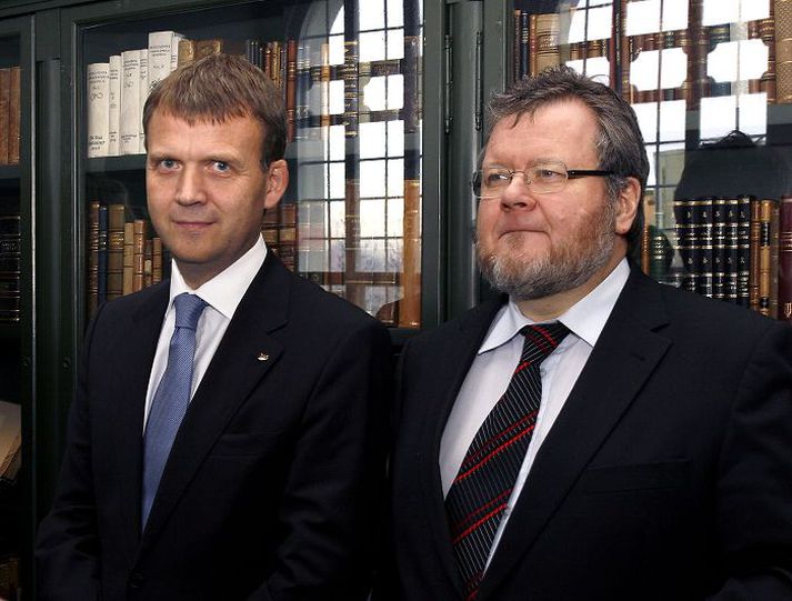 Stefán Haukur Jóhannesson og Össur skaprhéðinsson Aðalsamningamaður Íslands í viðræðunum við ESB og utanríkisráðherra.