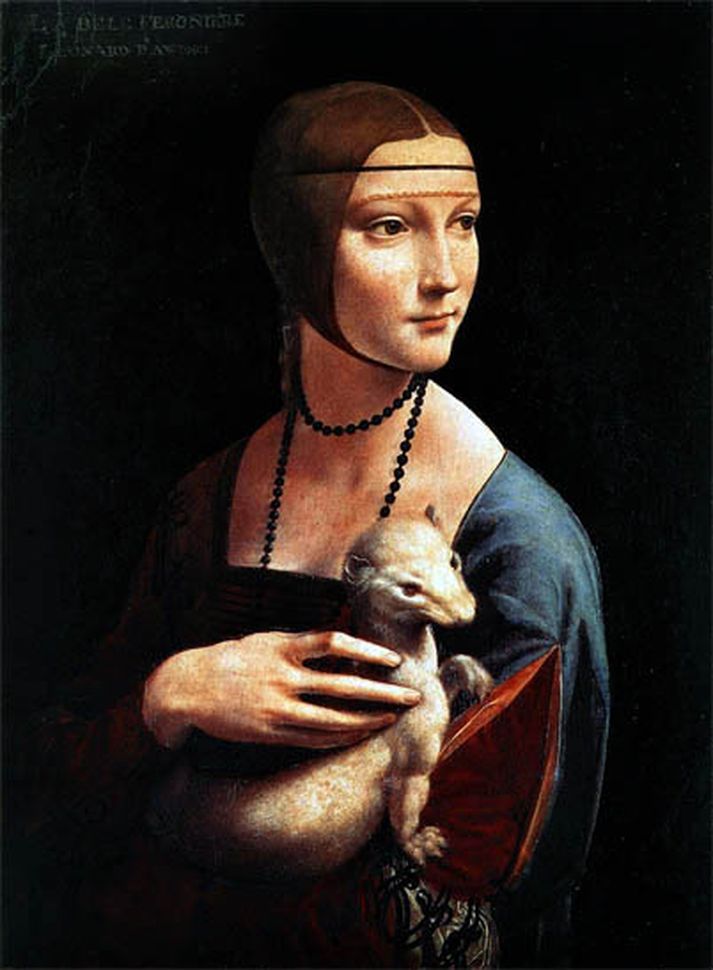 Mynd eftir Leonardo da Vinci, þó ekki ein þeirra sem var stolið.