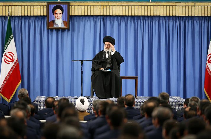 Ayatollah Ali Khamenei, æðsti leiðtogi Íran.