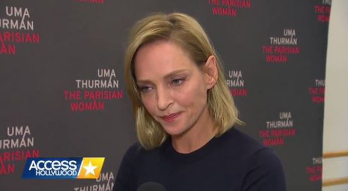 Uma Thurman hefur greinilega mikið að segja um þetta skelfilega mál.