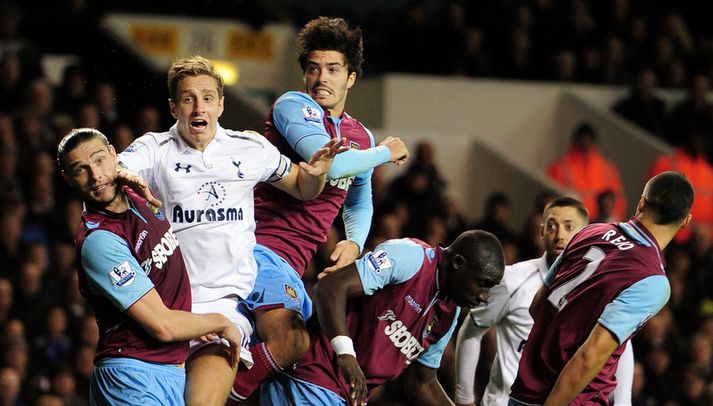 Úr leik liðanna í dag.