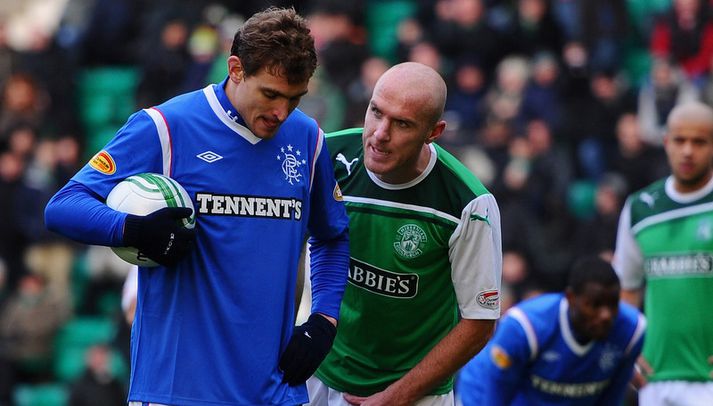 Nikica Jelavic, fyrrum framherji Rangers, sem var seldur til Everton á dögunum.