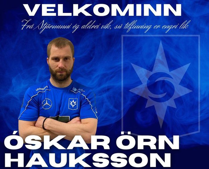 Óskar Örn Hauksson í Stjörnubúningnum.