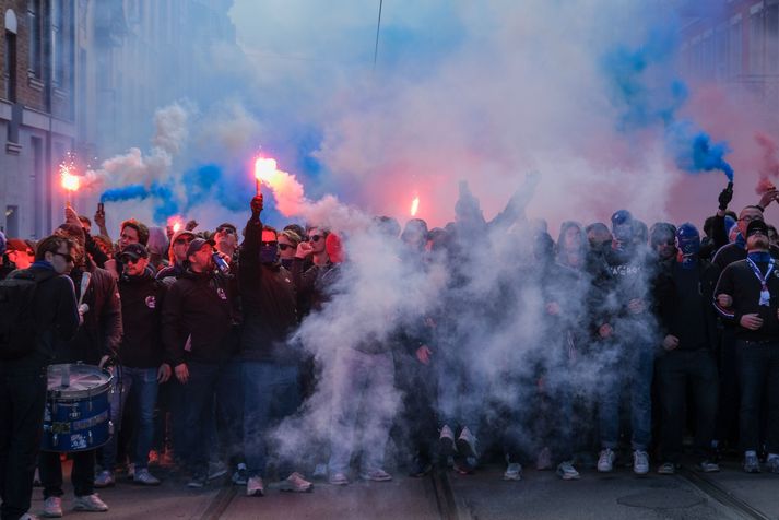 Aðalstuðningsmannasveit Vålerenga var að halda upp á fimmtán ára afmæli sitt.