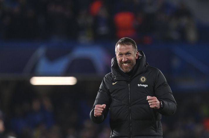 Graham Potter varð í kvöld fyrsti enski stjórnn til að koma liði sínu áfram í útsláttarkeppni Meistaradeildar Evrópu síðan 2010.