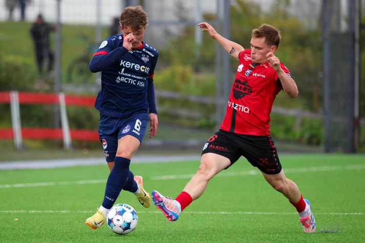 Gunnar Jónas Hauksson og félagar í Vestra unnu sætan sigur gegn Aftureldingu í slag liðanna sem féllu úr Bestu deildinni í fyrra.