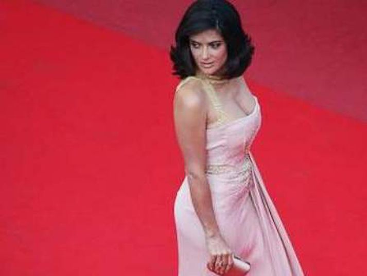Salma Hayek hefur loksins lært á tölvu.