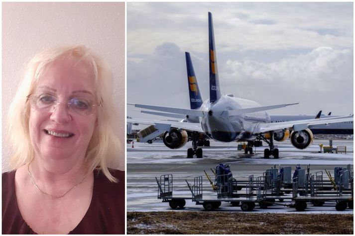 Gréta er afar ánægð með að fá flug heim til Íslands. Á laugardaginn voru 70 manns búnir að bóka sig í flug Icelandair frá Alicante.