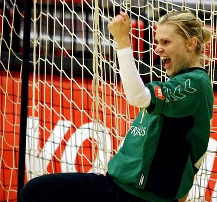 Berglind Íris Hansdóttir átti stórleik í marki Vals eins og svo oft áður.