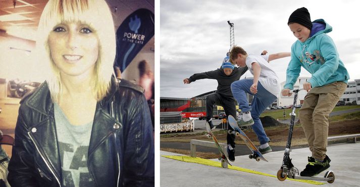 Heiða vonast til að lokun garðsins verði endurskoðuð. Til hægri má sjá hinn nýja garð í Laugardal.