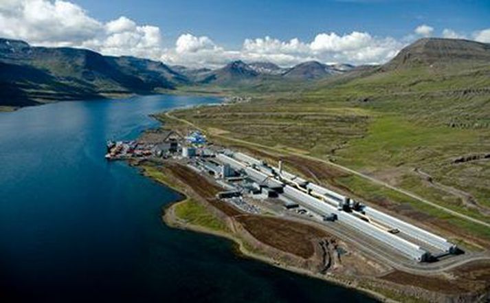 Álver Alcoa á Reyðarfirði.