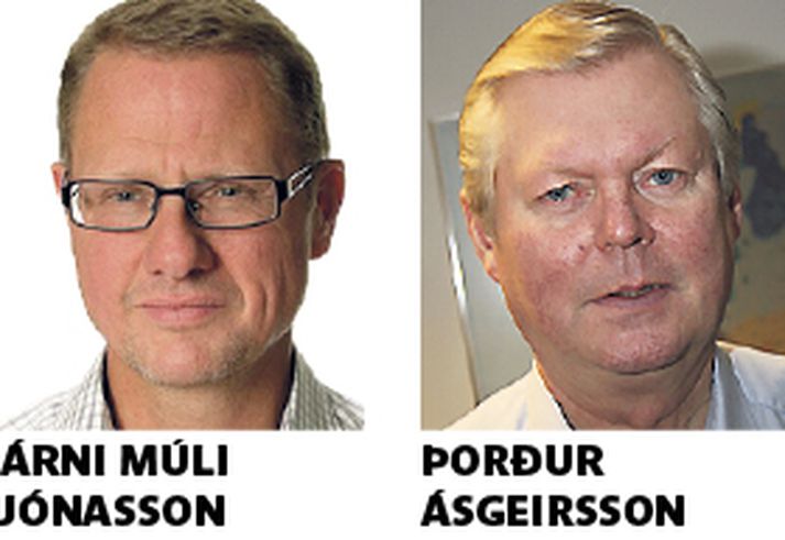 Greinarhöfundarnir og fyrrum fiskistofustjórarnir, Árni Múli Jónasson og Þórður Ásgeirsson.