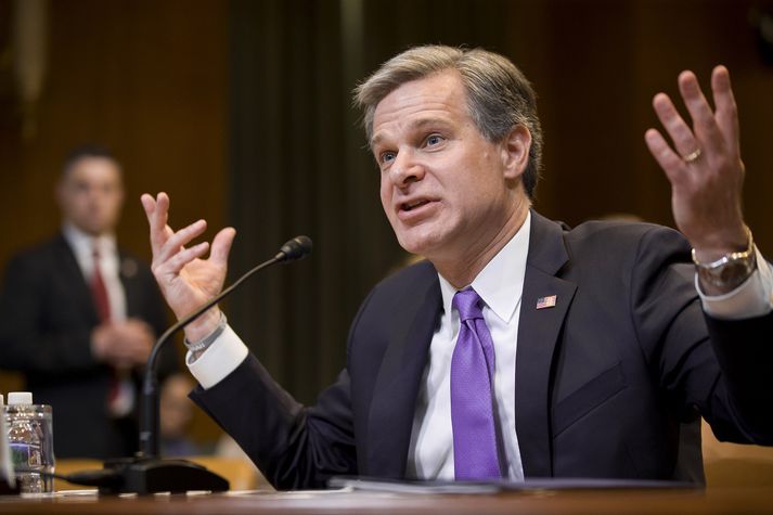 Christopher A. Wray, yfirmaður Alríkislögreeglu Bandaríkjanna.