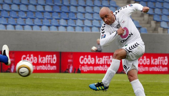 Tryggvi Guðmundsson í leik með ÍBV fyrr í sumar.