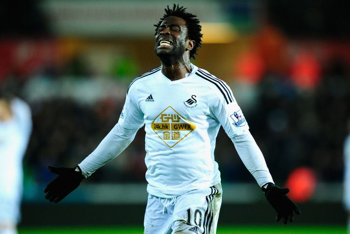 Wilfried Bony verður missir fyrir Swansea.