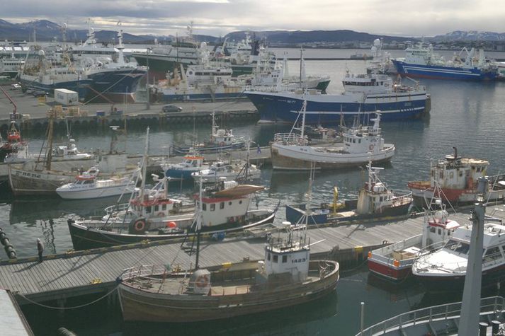 Hugsanlega komast ekki öll skip fyrir í höfninni. Þau þurfa þá að bíða fyrir utan höfnina.