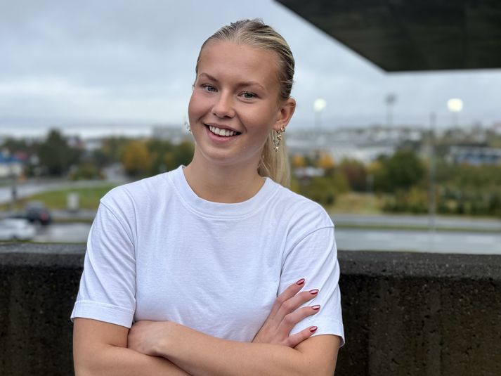 Líf Joostdóttir van Bemmel fer í næstu viku í sína fyrstu ferð með A-landsliði Íslands, til Króatíu í HM-umspil.