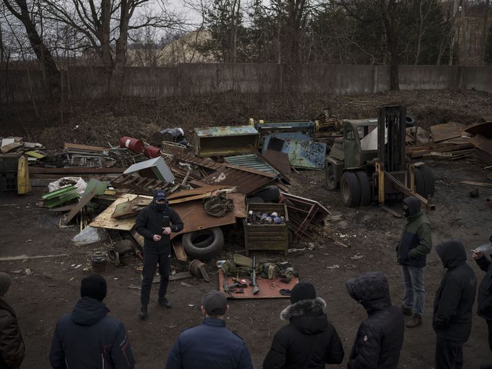 Árásin var gerð við borgina Lviv sem er nálægt landamærum Úkráinu og Póllands.