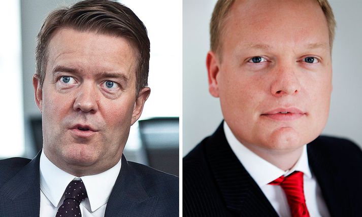 Sigurður Atli Jónsson, forstjóri MP banka og Gísli Hauksson forstjóri Gamma.