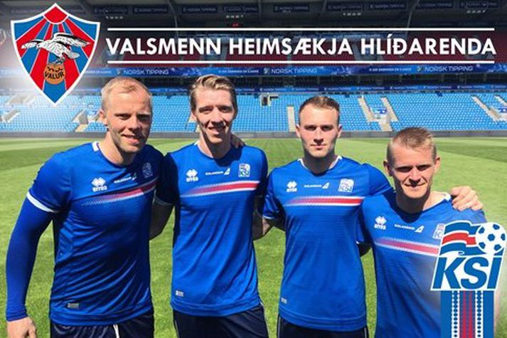 Eiður Smári Guðjohnsen, Birkir Már Sævarsson, Rúnar Már Sigurjónsson og Ari Frey Skúlason.