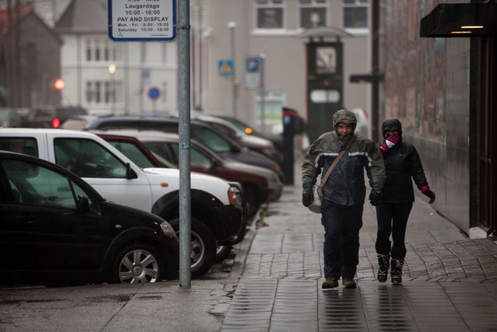 Það væri ekki vitlaust að hafa pollagallan við höndina næstu daga.