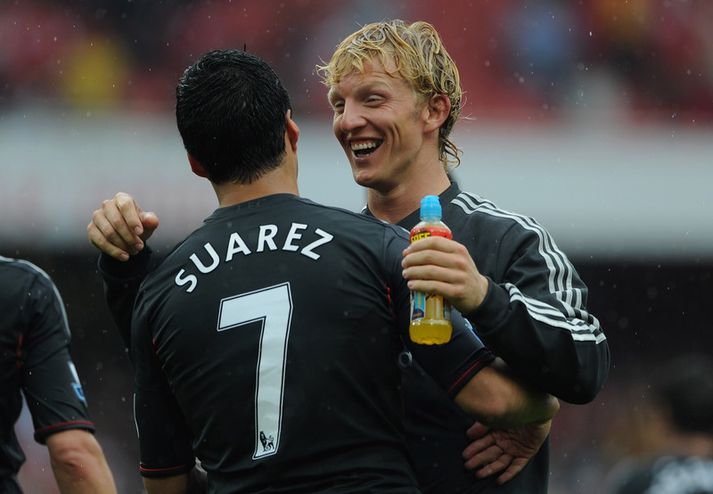 Dirk Kuyt og Luis Suarez.