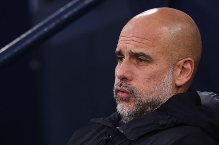 Pep Guardiola var ekki sáttur með dómgæsluna í leik Manchester City og Bournemouth.