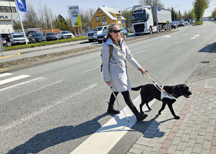 Ásdís Evlalía Guðmundsdóttir á Selfossi og Hilda hafa verið mjög duglegar að æfa sig síðustu daga á Selfossi með aðstoð tveggja þjálfara.