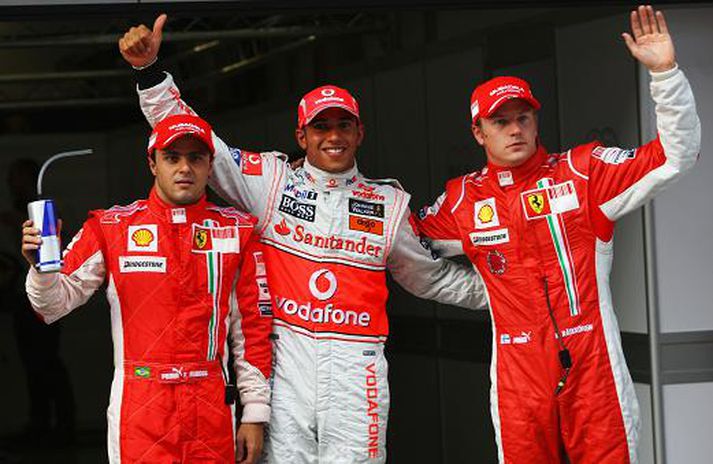 Massa og Hamilton munu berjast um titilinn sem Raikkönen vann í fyrra.