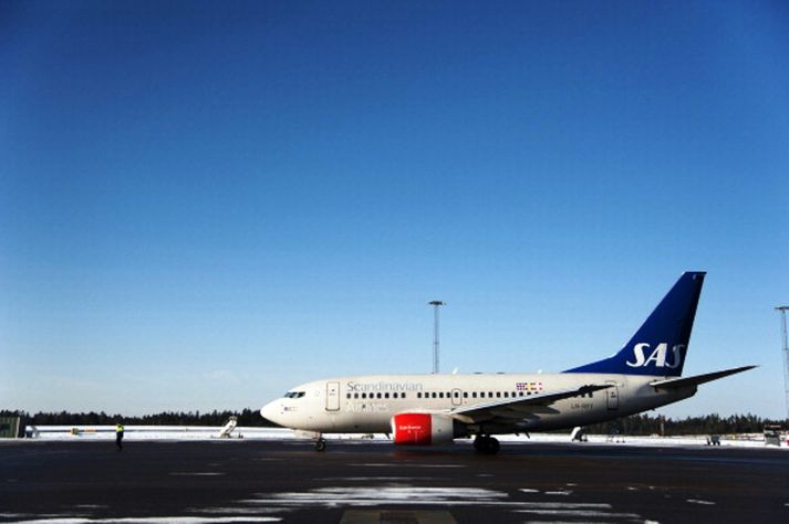 Mennirnir ætluðu í flug með SAS.
