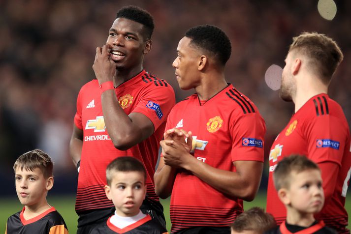 Paul Pogba og Anthony Martial verða báðir með United liðinu á sunnudaginn.