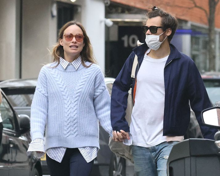 Harry Styles og Olivia Wilde í mars á þessu ári.