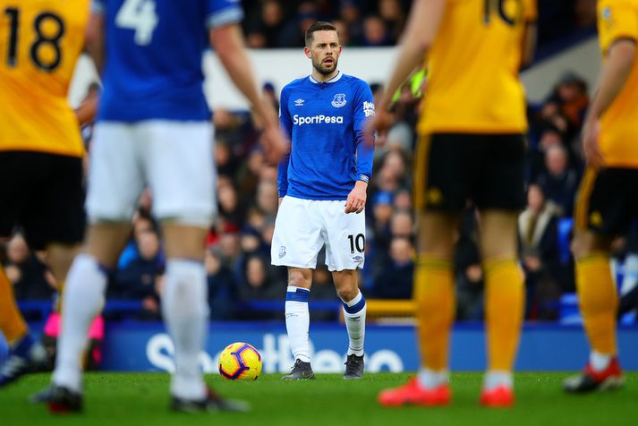 Gylfi Þór Sigurðsson er ekki að fá boltann nægilega mikið í sóknarleik Everton.