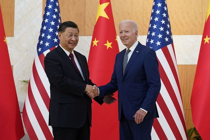 Xi Jinping og Joe Biden, forsetar Kína og Bandaríkjanna.