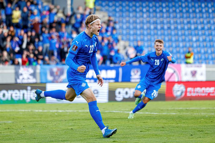 Andri Lucas Guðjohnsen, sem skoraði í sínum fyrsta A-landsleik gegn Norður-Makedóníu í síðasta mánuði, gæti fengið fyrsta tækifæri sitt í byrjunarliði landsliðsins.