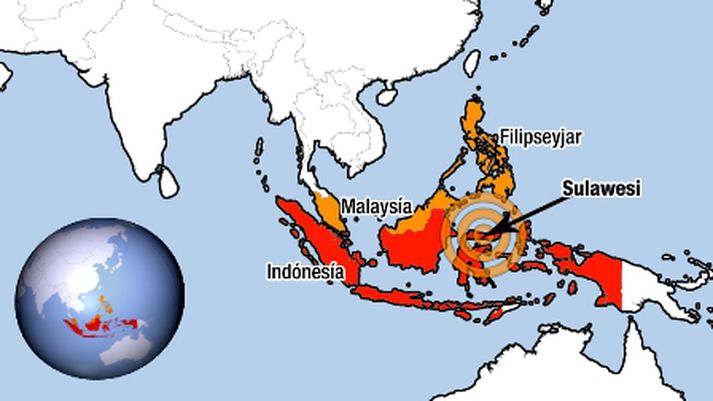 Flóðbylgjan annan í jólum árið 2004 lagði heilu þorpin í rúst í Suður-Asíu.
