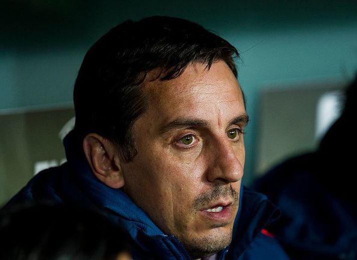 Gary Neville er hann stýrði Valencia en það var skammgóður vermir.