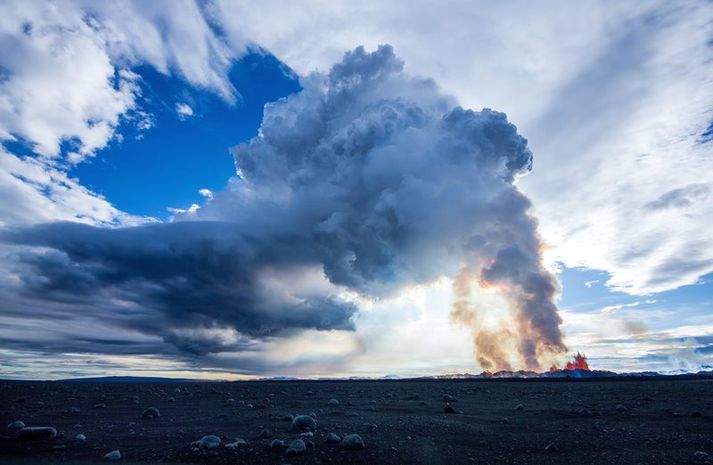 Gosið í Holuhrauni gæti fjarað út eða staðið yfir nokkuð lengi