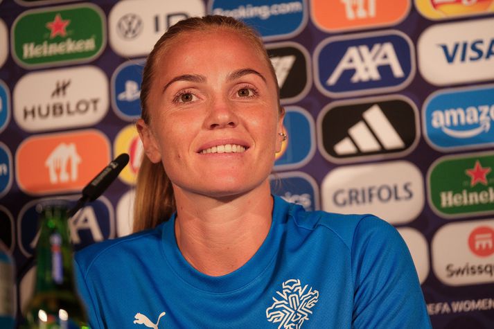 Glódís Perla Viggósdóttir er hundrað prósent klár í slaginn við Finna á morgun.