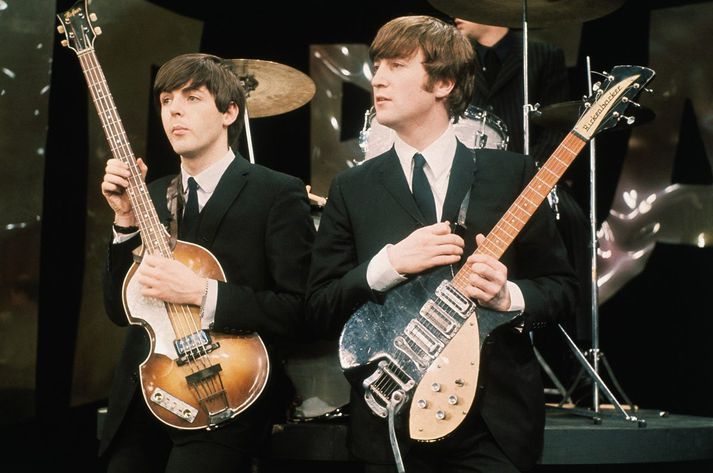 Paul McCartney og John Lennon.
