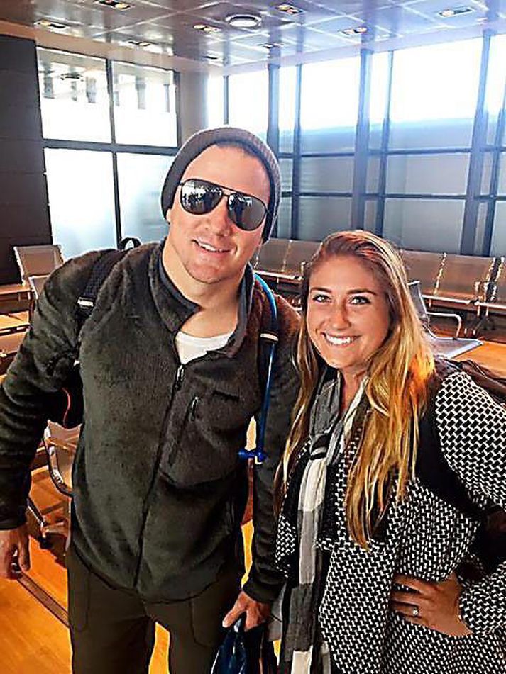 Kaitlyn Culotta, vinkona Marteins var alsæl þegar hún fékk mynd af sér með Channing Tatum. Þá spjölluðu þau einnig líkt og þau væri aldagamlir félagar.