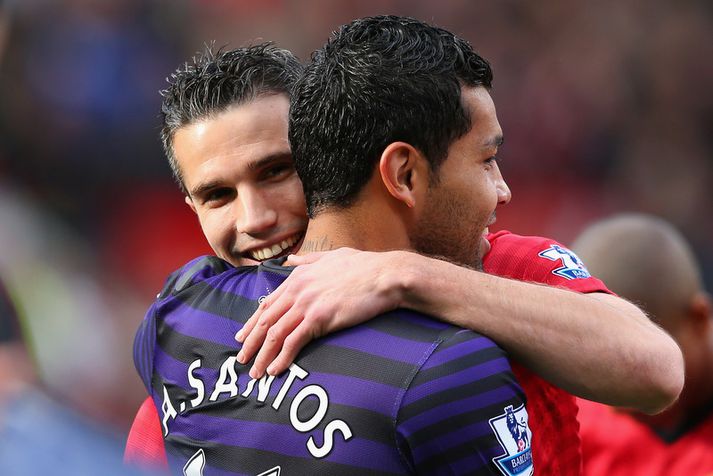Robin van Persie og Andre Santos.