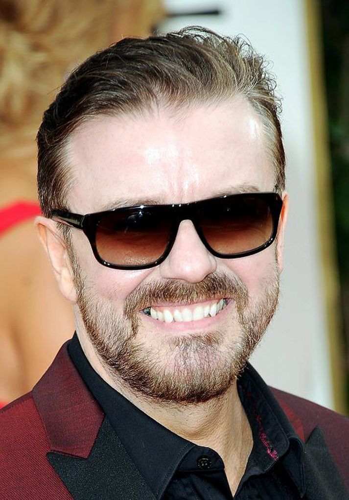 Ricky Gervais vakti mikla lukku sem kynnir á Golden Globe.