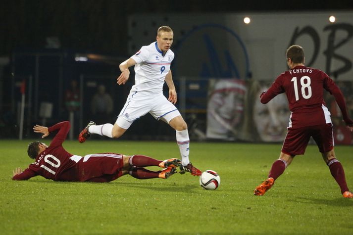 Kolbeinn Sigþórsson er í framlínunni.