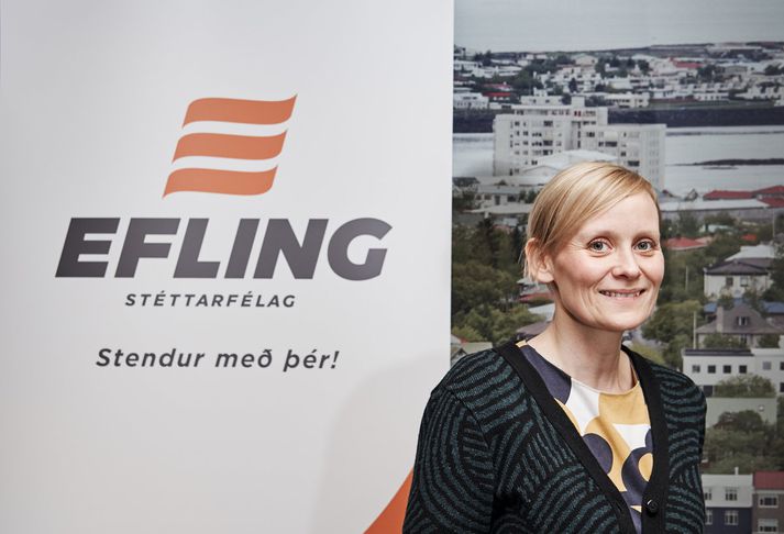 Sólveig segir að hin róttæka orðræða B-listans höfði vel til fólksins í Eflingu. Hún er boðberi breytinga í verkalýðsbaráttunni.