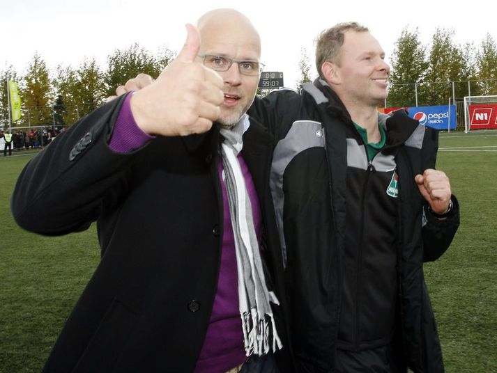 Ólafur Kristjánsson verður áfram með Breiðablik sem hann gerði að Íslandsmeisturum í sumar.