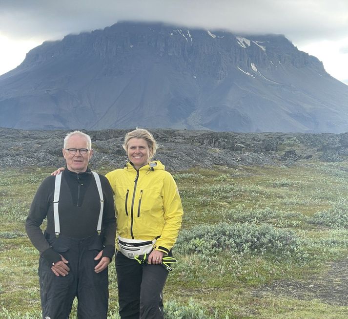 Birna er ánægð með að hafa ákveðið að fara í ferðina með föður sínum.