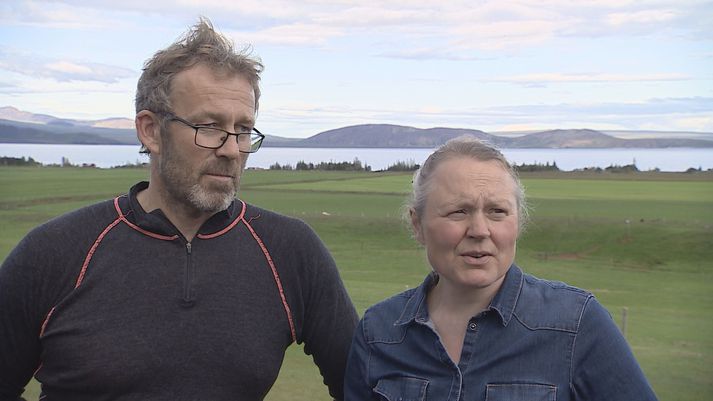 Bændurnir á Heiðarbæ eitt, Jóhannes Sveinbjörnsson og Ólöf Björg Einarsdóttir.